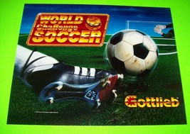 World Challenge Soccer Pinball Machine Translite Artwork Sheet 1994 NOS Sports - £49.29 GBP