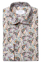 Eton Slim Fit Paisley Dress Shirt, Size 16 - £129.62 GBP