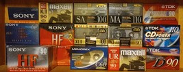 Vtg Lot 27 Tdk Maxell Sony Memorex Audio Cassette Tapes Nos Sealed Hf Xl Ma Sa - £73.48 GBP