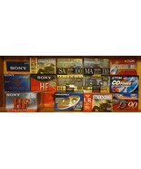 VTG Lot 27 TDK MAXELL SONY MEMOREX Audio Cassette Tapes NOS SEALED HF XL... - $92.44