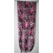 Vintage Sheer Striped Purple White Black Abstract rectangle scarf Estate... - $39.98