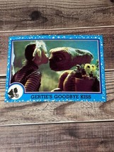 VINTAGE 1982 TOPPS - E.T. Movie Trading Cards # 74 GERTIE’S GOODBY KISS - $1.50