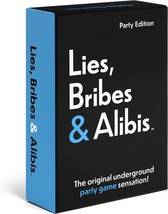 Lies Bribes Alibis A Fun Party Card Game for Date Nights College Bashes Friendly - $37.39