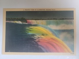 Vintage Postcard Prospect Point By Illumination Niagra Falls Aurora Bore... - £6.07 GBP