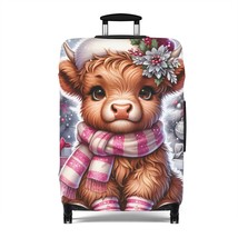 Luggage Cover, Christmas, Highland Cow, awd-1351 - £37.24 GBP+