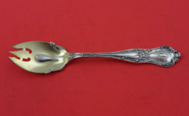 Gothic by Shiebler Sterling Silver Ice Cream Fork Gold Washed Original 5 3/8&quot; - £102.08 GBP