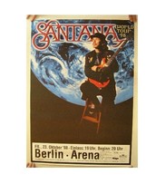 Carlos Santana Concert Tour Affiche 1998 Allemand - $1,653.85 MXN