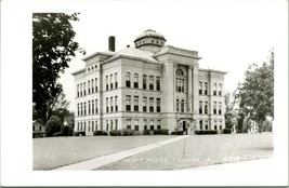 Vtg Postcard RPPC 1940s Logan Iowa IA Court House Building - £9.36 GBP