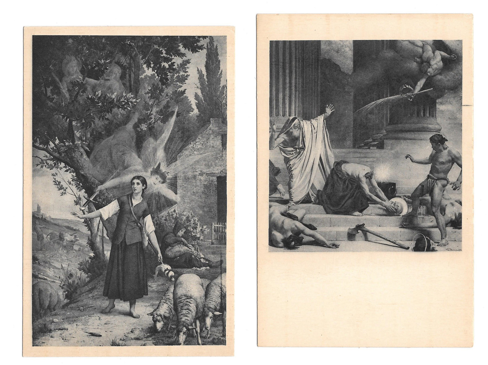 Primary image for France Paris Pantheon Sainte Jeanne D'Arc Vision Martyrdom St Denis 2 Postcards