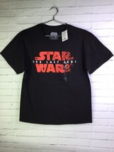 Mad Engine Star Wars Last Jedi Black Red Short Sleeve Tee T-Shirt Boys S... - £10.31 GBP