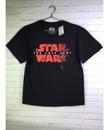 Mad Engine Star Wars Last Jedi Black Red Short Sleeve Tee T-Shirt Boys S... - £10.50 GBP