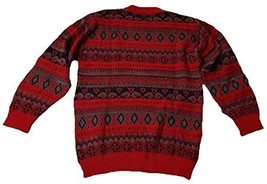 Alpakaandmore Men&#39;s Sweater Norwegian Style100% Baby Alpaca Wool Jumper Red (X-L - £189.49 GBP