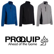 ProQuip Mens Long Sleeve Pro Tech Wind Golf Jacket. Navy, Grey, Black, R... - $68.70