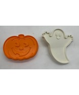 Vintage 1982 Set of 2 Hallmark Halloween Plastic Cookie Cutters Pumpkin ... - €6,82 EUR