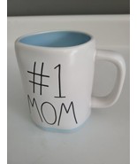 NEW! Rae Dunn &quot;#1 MOM&quot; LL Mug Blue On Bottom &amp; Inside Mom 2021  - £7.88 GBP