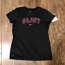 Nike Black Pink Dri-fit Training Sleeve with US NAVY Since 1775 Tee Shirt XL NWT - £23.59 GBP