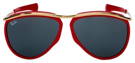 Ray-Ban Olympian Aviator Sunglasses RB 2219 1243/R5 Red Gold Blue Classic - £110.97 GBP