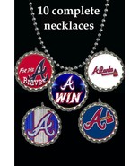Atlanta Braves baseball  party favors lot of 10 necklaces necklace loot ... - $12.85