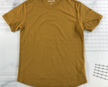 Ash &amp; Erie T Shirt Mens Extra Small Mustard Yellow Goldenrod Cotton - $24.74