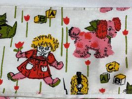 2 Vintage Children&#39; Childs Infants Toddler Valance Panels ADORABLE RETRO... - €15,15 EUR
