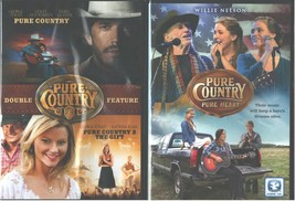 Pure Country 1-2-3-Trilogy-Gift-Heart-George Straight+Runnin From Roots-NEW Dvd - £27.24 GBP
