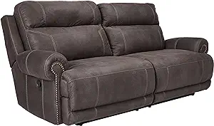 Signature Design by Ashley Austere Contemporary Faux Leather 2 Seat Manu... - $1,667.99