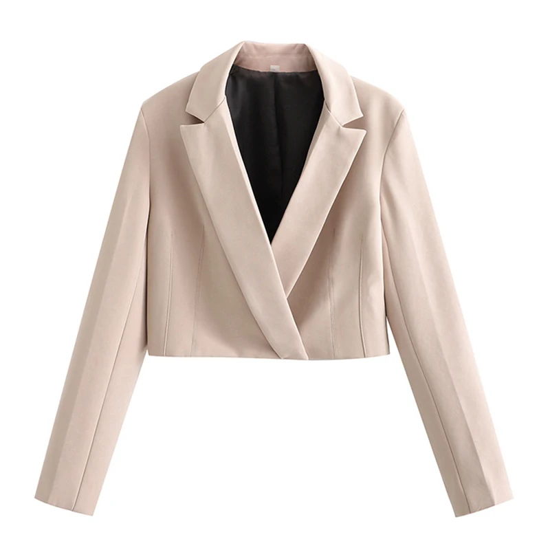 Cropped Blazer Women Suit With Skirts  Waist Mini Skirt Women&#39;s Suits For Office - £155.24 GBP