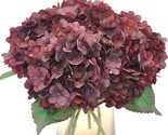 Blooming Paradise Artificial Fake Flowers Plants Silk Hydrangea 1 Flower... - $37.97