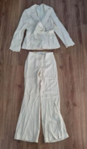 Fab Mng (Mango) Cream Pant Suit Size Pants 6 And Jacket 8 - $19.69