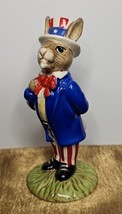 Royal Doulton Uncle Sam Bunnykins Figurine DB050 Vintage 1985 First Version - $53.44