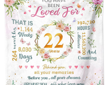 22Nd Birthday Gifts for Women, 22Nd Birthday Decorations Blanket 60&quot;X50&quot;... - £33.01 GBP