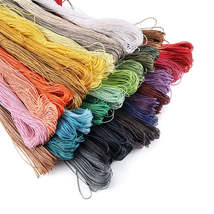 1 mm Polyester Braided Rope, Beaded Cord Wax, 65m lot - £4.68 GBP+