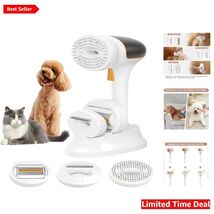 Ergonomic 3-in-1 Pet Grooming Vacuum Brush for Easy Shedding Control &amp; C... - $205.87