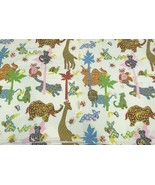 Vintage Baby Blanket Animals Zoo Giraffe Elephant Unisex Boy Girl 41x53   - $411.84 MXN
