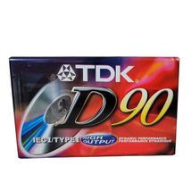 NEW TDK D90 Dynamic Performance High Output Audio Cassette Tape Sealed - $3.51 CAD