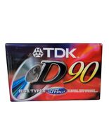 NEW TDK D90 Dynamic Performance High Output Audio Cassette Tape Sealed - $2.35