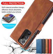 Fr Samsung S10 5G S7 S20 Ultra S20 Note10 S9/S8+ Leather Wallet Case Card Cover - £47.82 GBP