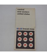 Vintage MOBIL Central &amp; Western States Road Map 1966 - £8.60 GBP