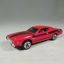 Hotwheels 71’ Dodge Charger Red &amp; Black 2009 - £3.26 GBP
