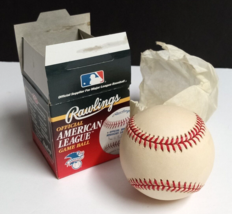 Rawlings Official American League Game Baseball Budig ROA c1999 New In Box (f) - $24.99