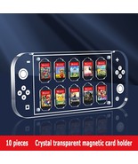 Nintendo Switch Clear Magnetic Game Card Storage Display Case w/ Lights ... - £20.47 GBP