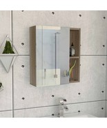 FM FURNITURE Lincoln Mirrored Medicine Cabinet with 3 Inner Shelves and ... - $145.46 CAD