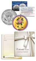 Religious Cross for Baptism Communion Keepsake Gift JFK Half Dollar US Coin - £6.73 GBP