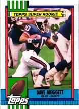 Dave Meggett 1990 Topps Super Rookie NY Giants NFL Football Card - £1.24 GBP