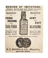 Brown&#39;s French Dressing 1894 Advertisement Victorian Paris Exhibition AD... - $373.69 MXN