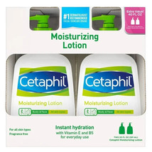 Cetaphil Moisturizing Lotion, Dry to Normal Sensitive Skin, 20 oz., 2-count NEW - £22.80 GBP
