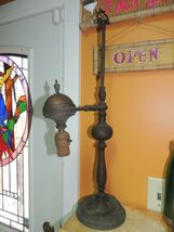 Student Desk Lamp 25.5&quot; Brass / Bronze Victorian Antique gas conv electr... - $1,915.40 MXN