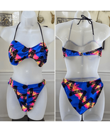 Vintage 80s Pacific Connections St Tropez Bikini Swimsuit M - $670.28 MXN