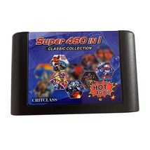 CRITCLASS Super Cartridge 480 in 1 Multi Games Cartridge for Sega Genesis Mega D - $49.49