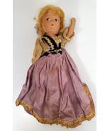 Vintage Souvenir Girl Doll International For Parts Or Repair Composition - £31.94 GBP